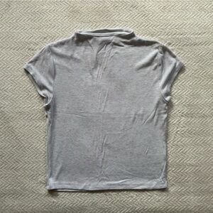 Wild Fable Light Gray Ribbed Top